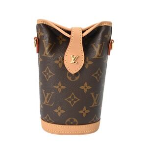 Louis Vuitton Monogram Fold Me Pouch Brown Canvas